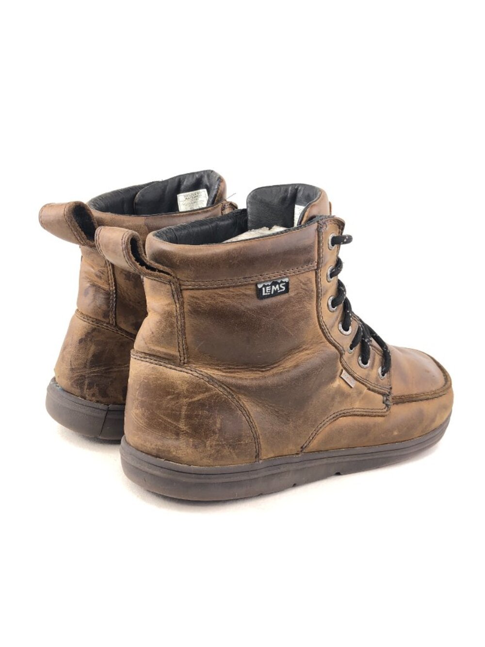 Lems Boulder Leather Minimalist Hiking Boots 13 - Picture 5 of 14
